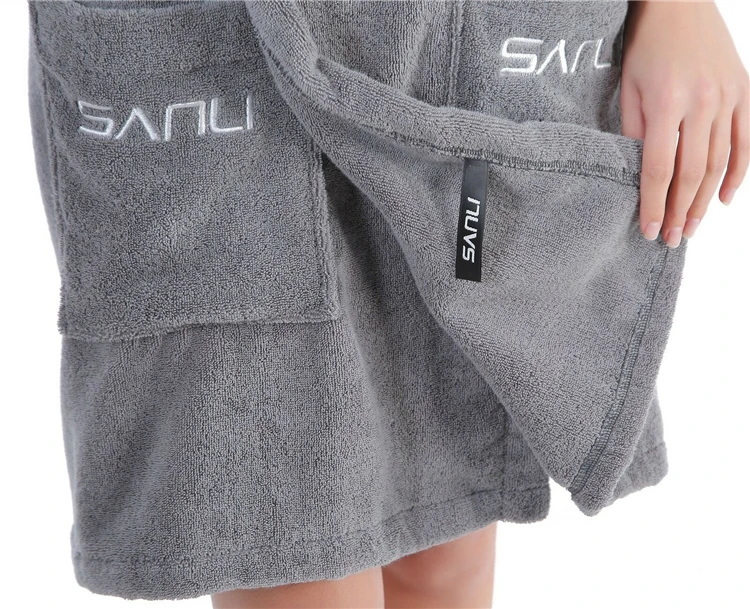 Women Spa Bath Towel Wrap Shower Robe Plush Soft Terry Cotton Bath Wrap