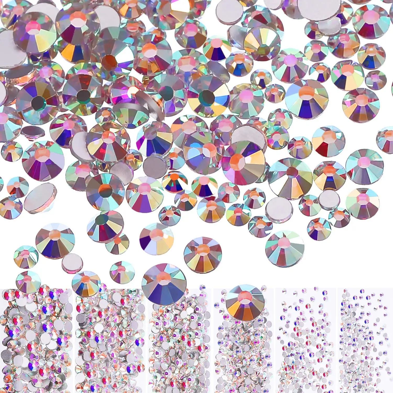 

High Hot fix rhinestone clear color hotfix rhinestones AB SS16 rhinestones