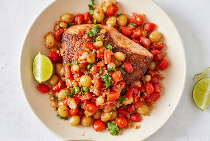 Salsa and salmon