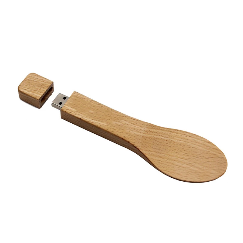 

Cheap Promotional Items USB Memory Stick USB Flash Drives Bulk Cheap 4GB Spoon Shape Wooden Pen Drives