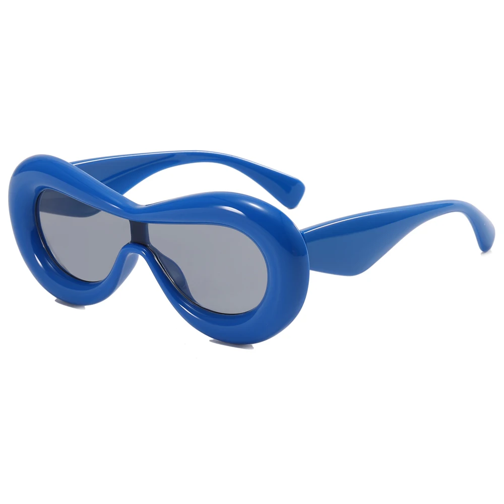 

Superhot Eyewear 68400 Fashion 2023 Chunky Oval Cat Eye Women Inflated Mask Sunglasses