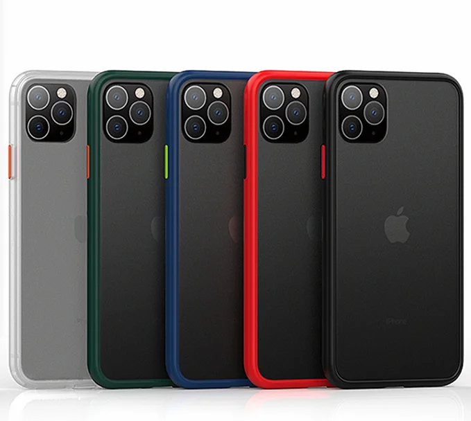 

Clear Shockroof Case For iPhone 11 Pro Max Camera Lens Protector Clear Matte Cover For iPhone 6S 7 8 11 Plus X XR XS Max Cases, Multiple colors