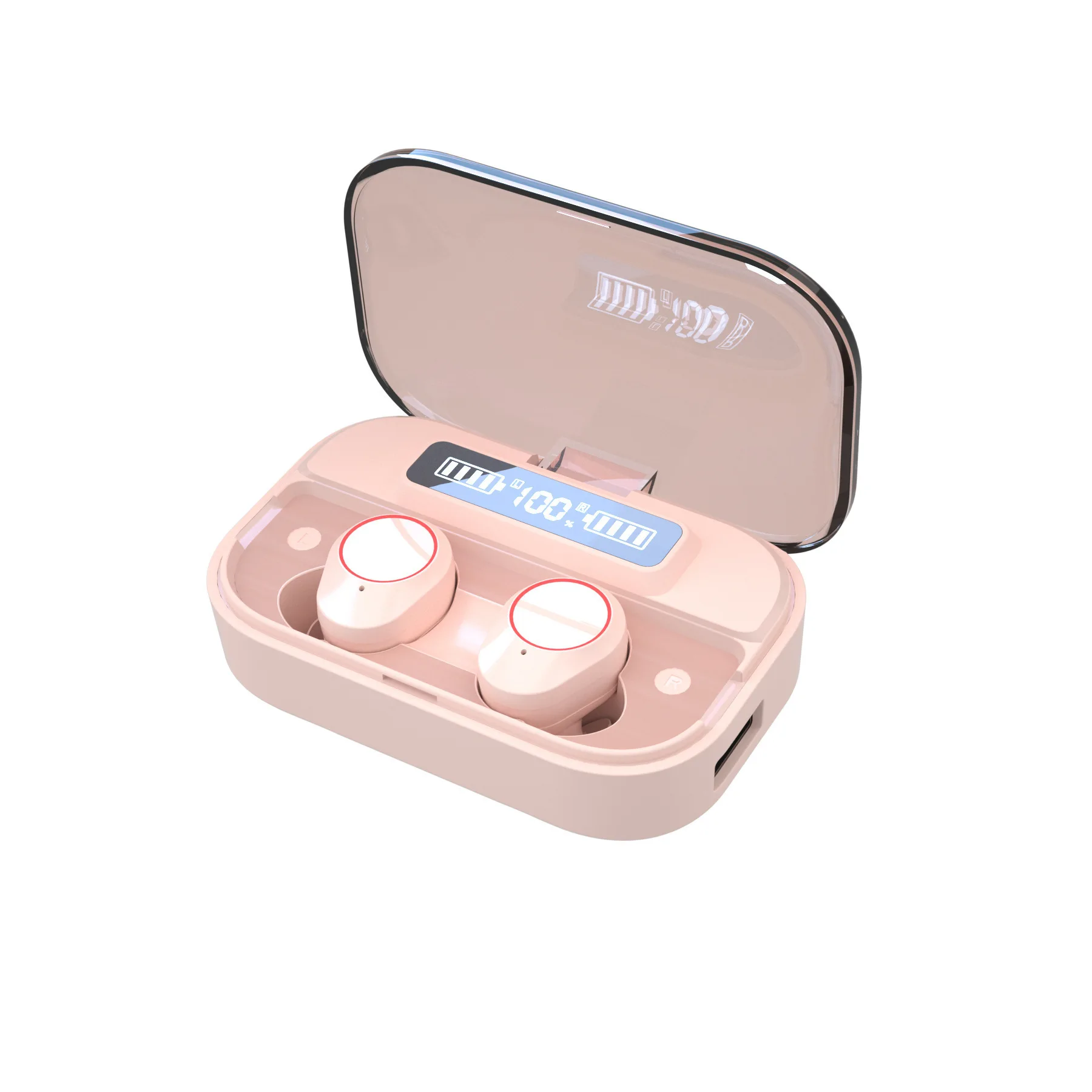 

Top quality TWS wireless bt 5.0 earphone headset in ear sports noise canceling earphone wireless headphones, White