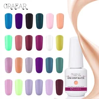 

8ml One Step Matte Effect Nail Gel Polish LED UV Gel Soak Off Lacquer Long Lasting OEM/ODM Customized Logo Wholesale