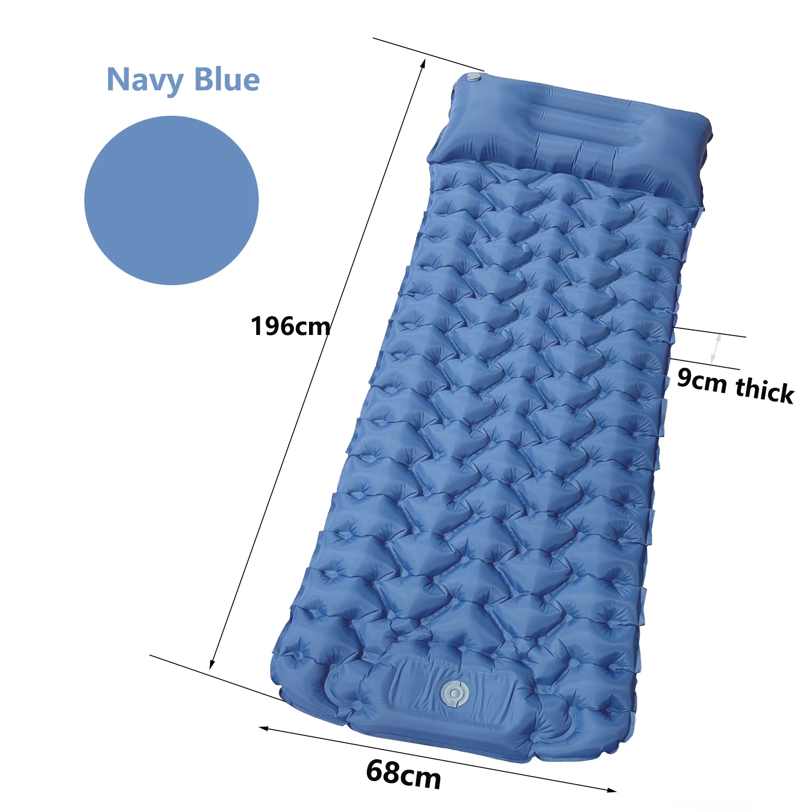 

Durable Outdoor lightweight Camping mattress inflatable sleeping pad mat with pillow, Multiple colour and accept customization