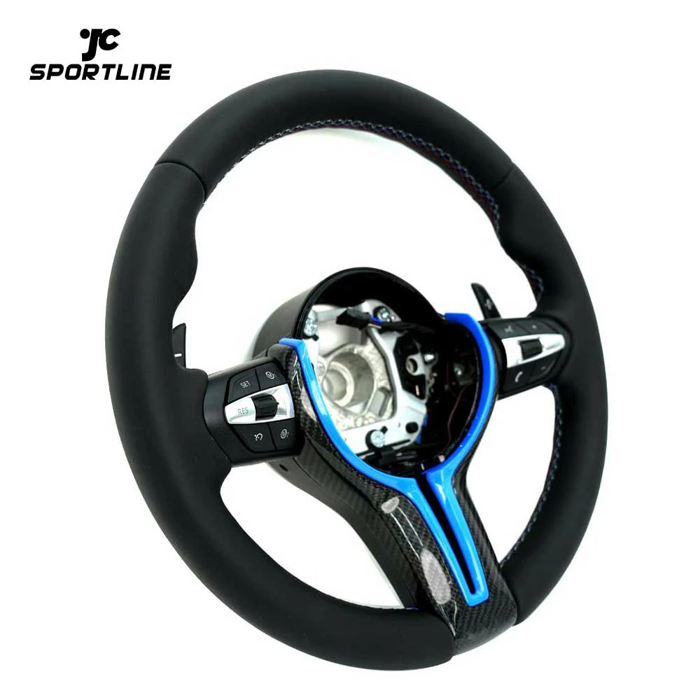 

Steel Fork Design Nappa Leather Steering Wheel for BMW M Series F Series X3 F25 / X4 F26 / X5 F15 / X6 F16 &more