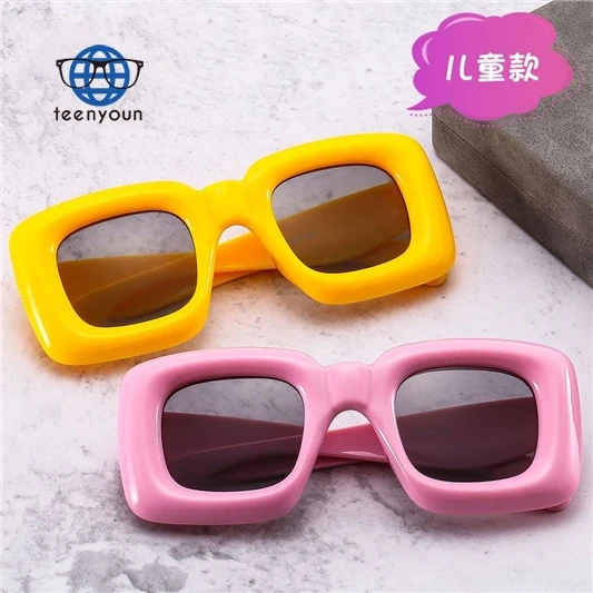 

Teenyoun Candy Color Women Best Quality Sunglasses 2023 New Square Thick Small Frame Sunglass Vintage Gafas De Sol Hombre
