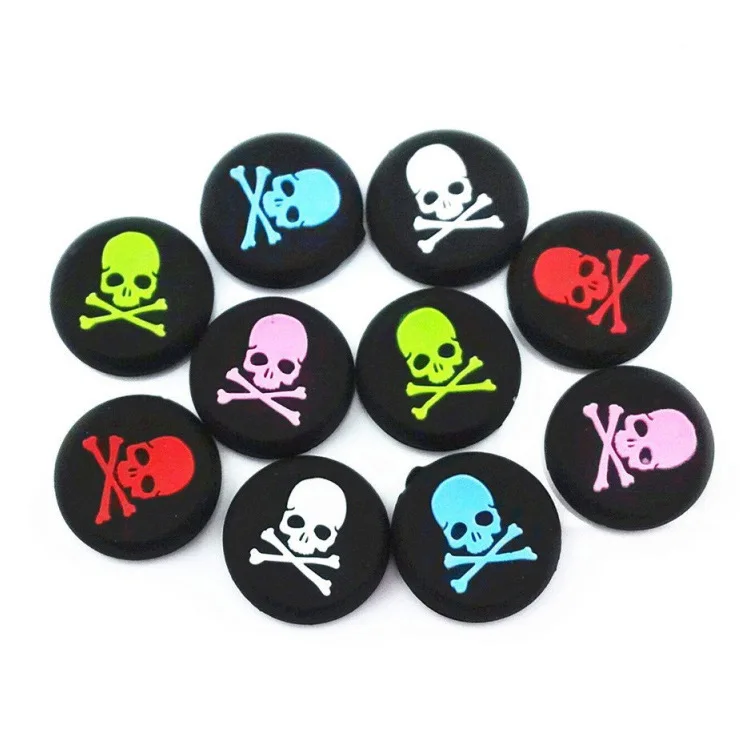 

Skull Head Silicone Thumbsticks Caps Thumb stick Joystick Grips cover for PS5 PS4 PS3 XBOX ONE XBOX 360 Controllers