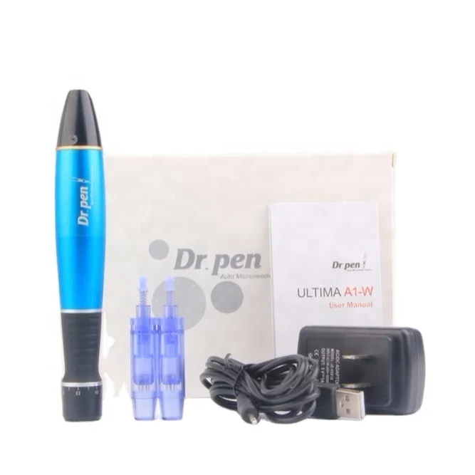 

Dr pen Rechargeable Microneedling Pen Ultima A1 Dermapen Electric Derma pen With Nano Needle Cartridge for Strengh Marks Removal