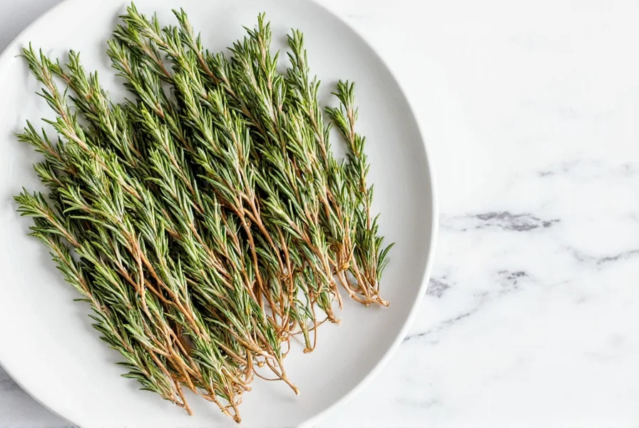 Rosemary in food dehydrator
