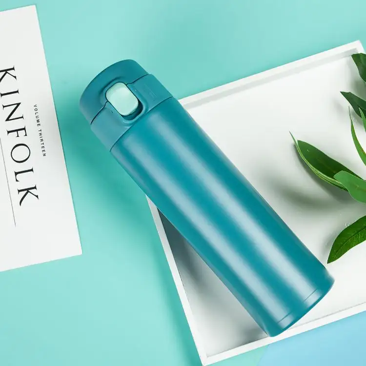 

A308 Custom Double Wall Stainless Steel Vacuum Bouncing Cup Portable Straight Insulated Water Bottle