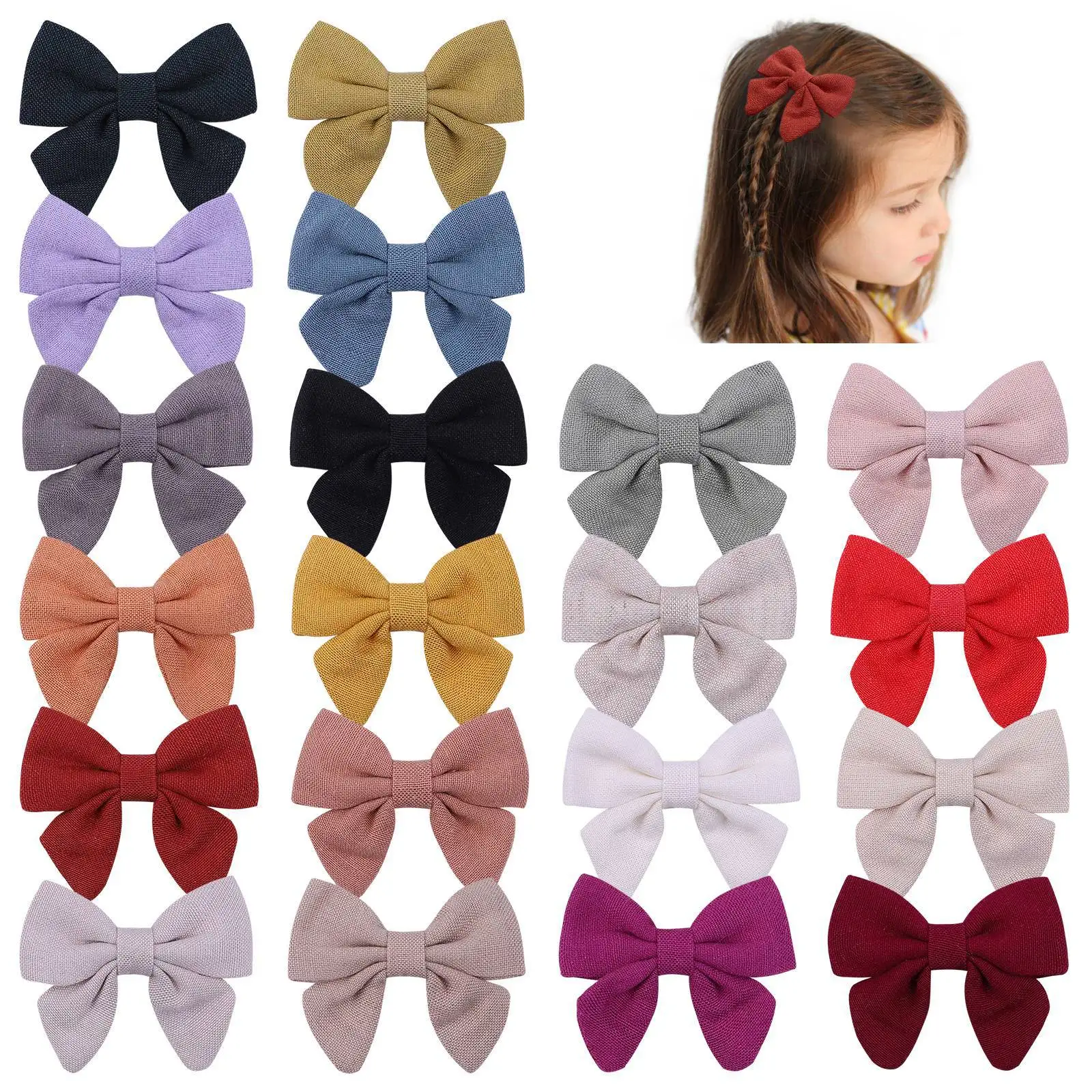 

Children's hairpin cute side clip girl bow hairpin 2451, Picture