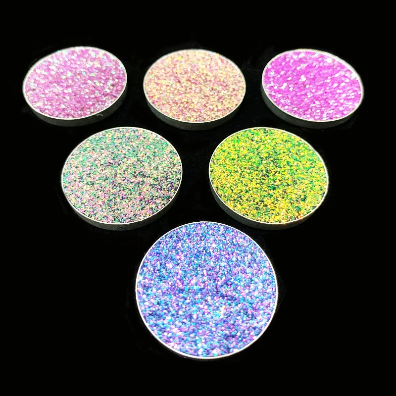 

Wholesale chameleon powder glitter eyeshadow white irregular flakes pigment chrome