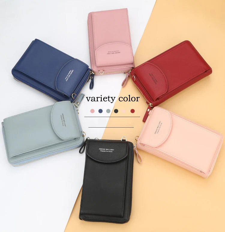 

Hot Selling Designer Bags Card Holder Wallet Baellerry Mobile Phone Bag for Women, Customized color