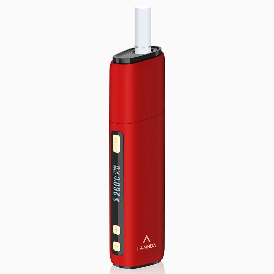 
Manufacture Price Fast Preheating OLED Display LAMBDA CC Heat No Burn Tobacco Device 