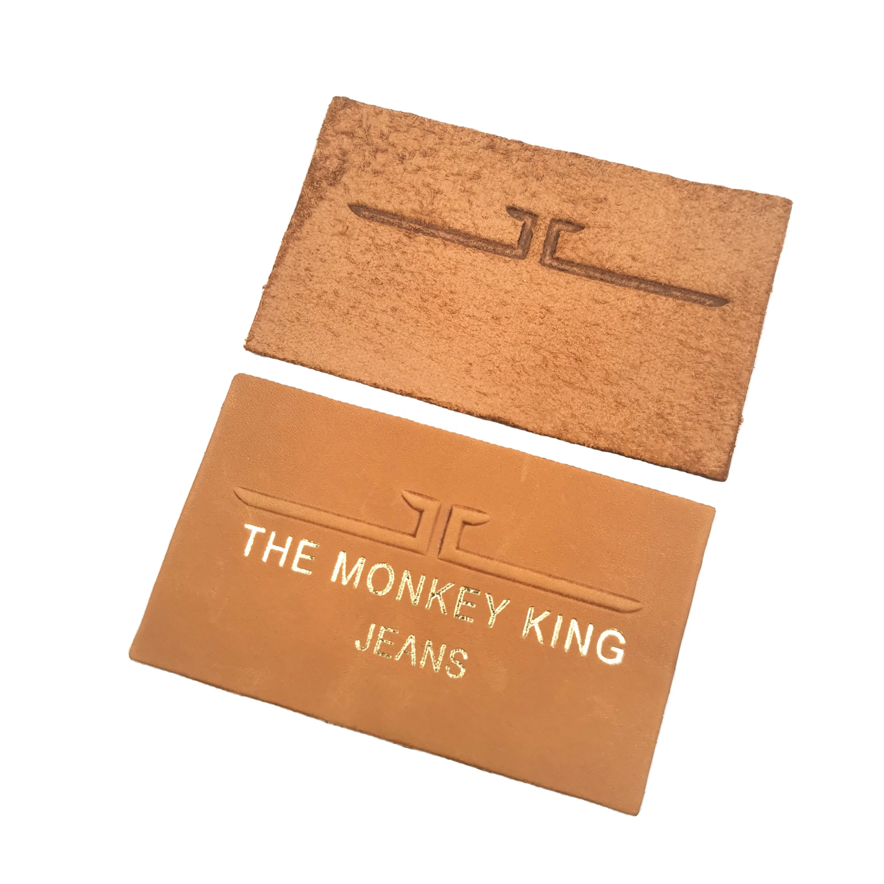 

Factory custom name Logo hat leather label packaging label trademark Hat leather label, Custom color