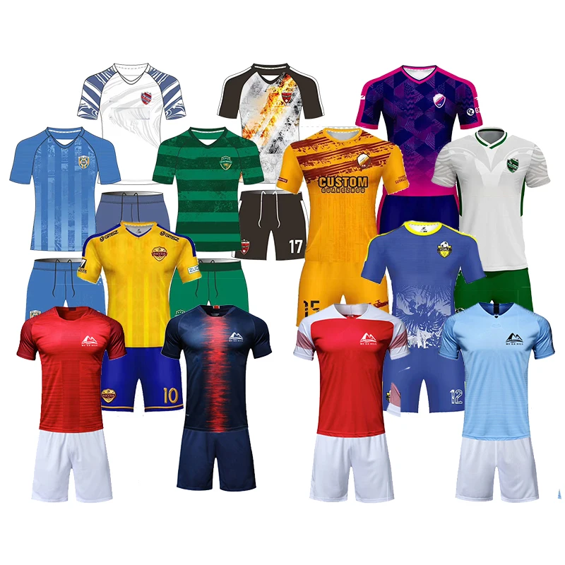 
Wholesale China Sublimation Latest Designs Thai Quality Cheap Blank Soccer Jersey Football Shirt Team Wear Uniform 