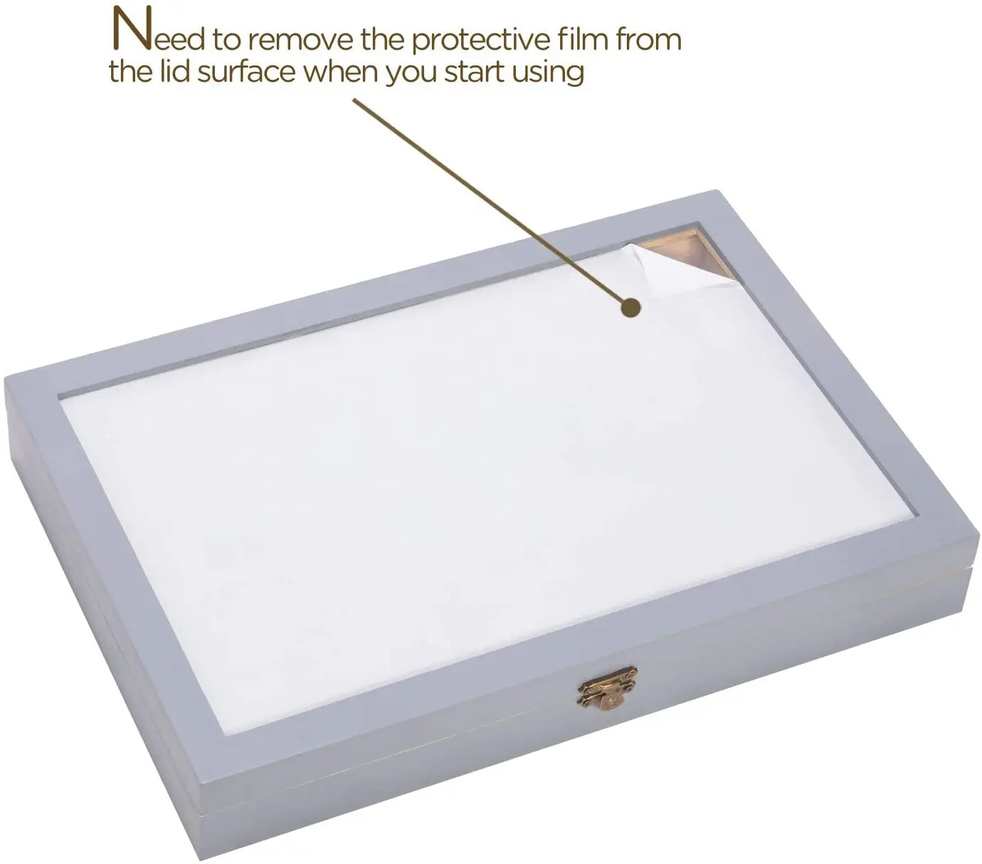 Wooden Jewelry Tray With Lid,Jewelry Display Organizer With Removable