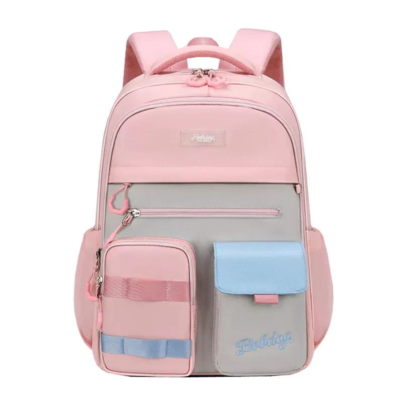 

Fashion trend students' school bags 1-6 grades reduce the burden of lightweight double shoulder backpack mochila escolar