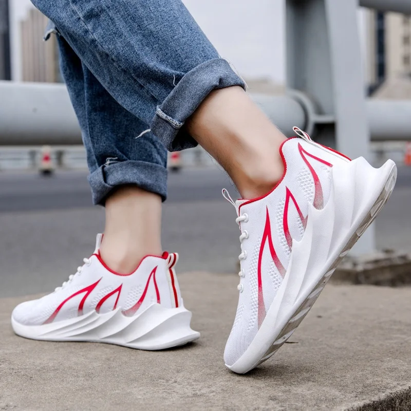 
2019 Unique Design Fashion Sneaker Men Latest Walking Shoes For Men Mesh Basketball Shoe Breathable SH-XM666 