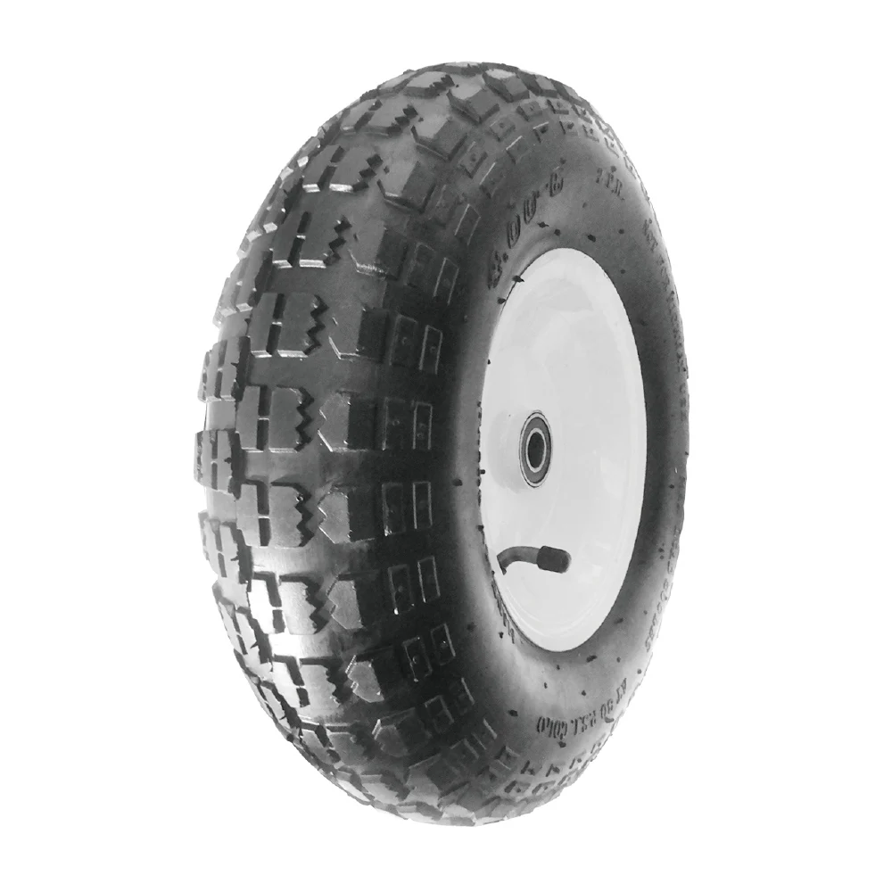 13 Inch 13x4.00-6 Pneumatic Inflatable Rubber Tire Wheel For Hand Truck ...