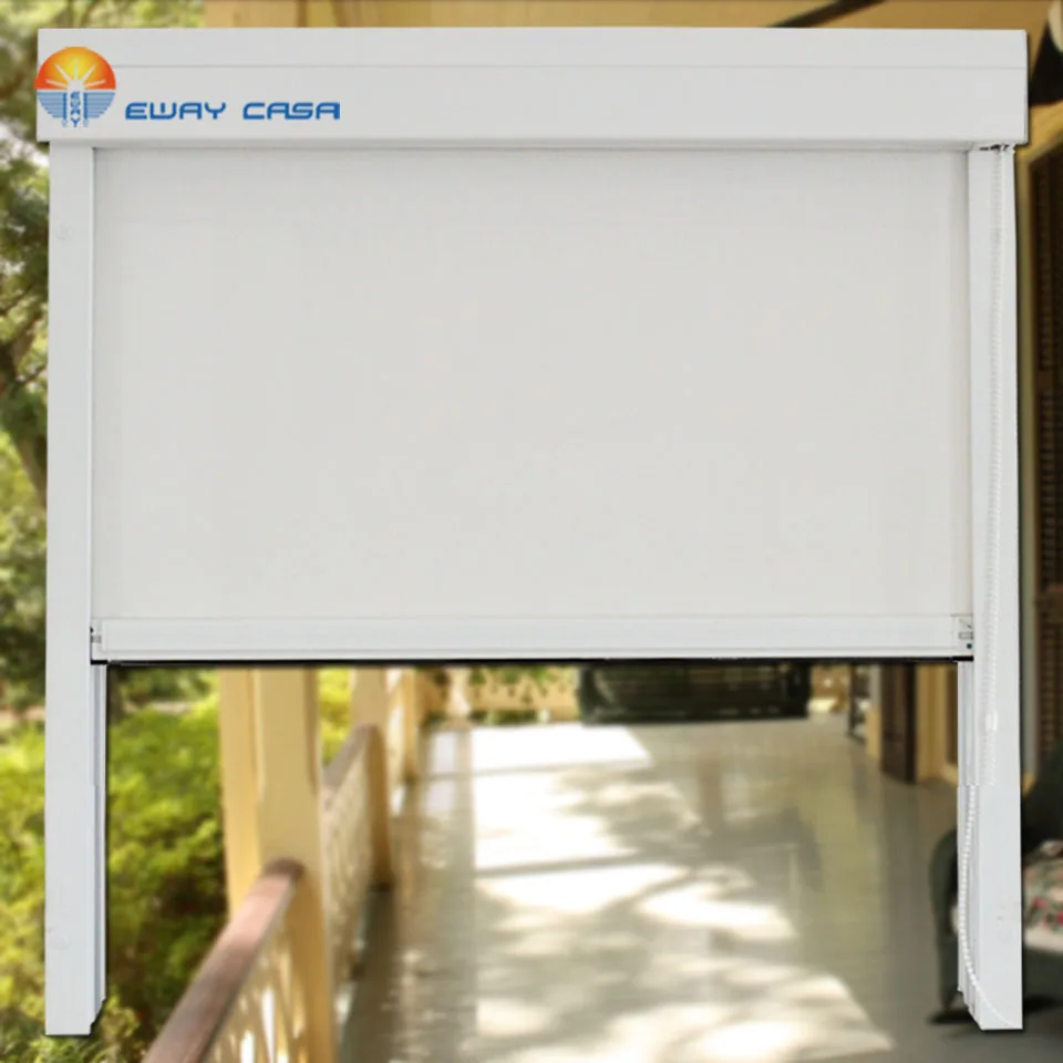 
Outdoors Windproof Waterproof Side Rail Roller Blinds Manual Blinds Window blinds NO_MRB_ORC_MA 