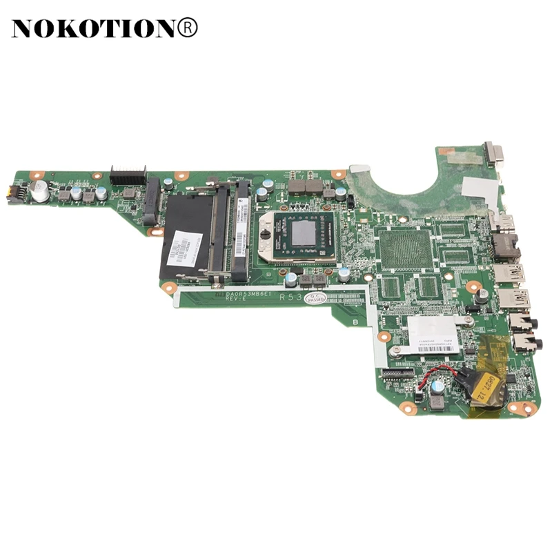 

NOKOTION DA0R53MB6E0 DA0R53MB6E1 683029-501 683029-001 For HP Pavilion G4-2000 G6 G6-2000 G7-2000 Laptop Motherboard free A6 cpu