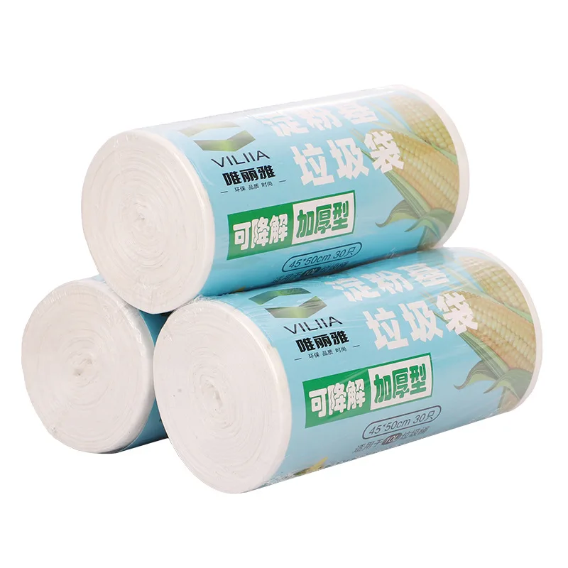 

Biodegradable Degradable Compostable 120 Litre Compost PBAT PLA Maizena Corn Starch Trash Garbage Bag