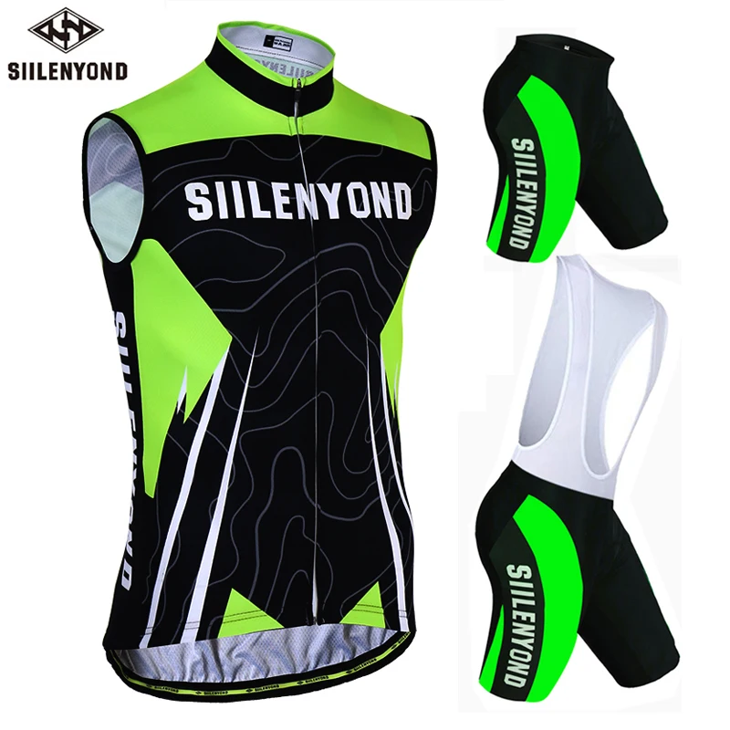 

Sleeveless Cycling Jersey Set Breathable MTB Bicycle Cycling Clothing Racing Bike Clothes Vests Ropa Maillot Ciclismo