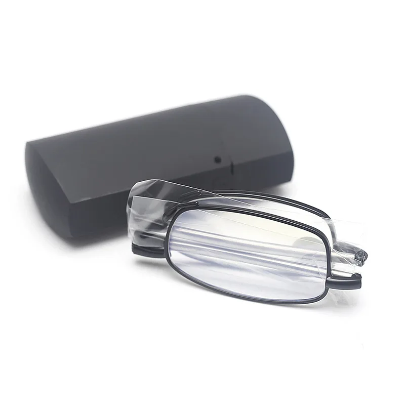 

DCOPTICAL 2021 Wholesale anti Blue Light pocket mini metal blue blocking small frame folding reading glasses readers