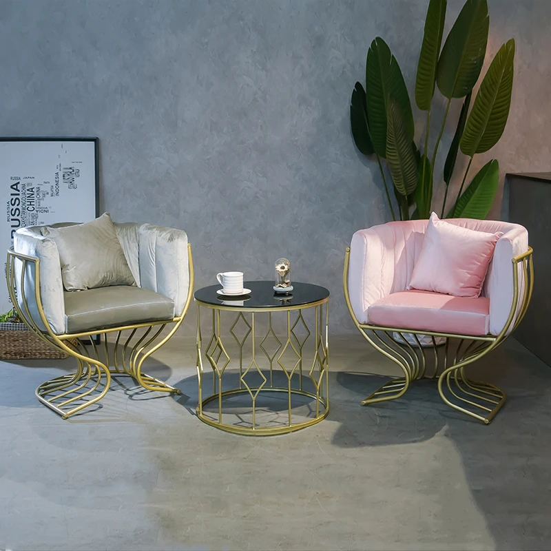 Fashion Outdoor Furniture Salon Barber Chairs Elegant Garden sofa Chair