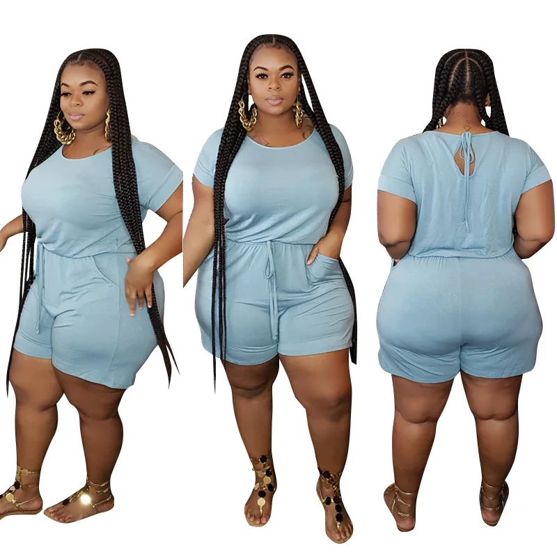 

Low MOQ ladies two-piece pants set women Plus size two piece fat set ladies two-piece shorts Tracksuit