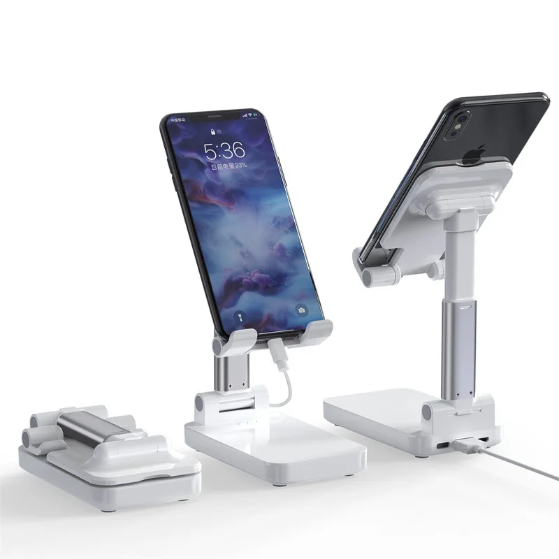 

LeYi New Foldable 10W Charger Phone Stand For IPhone for Samsung Adjustable Desk Holder For IPad Tab