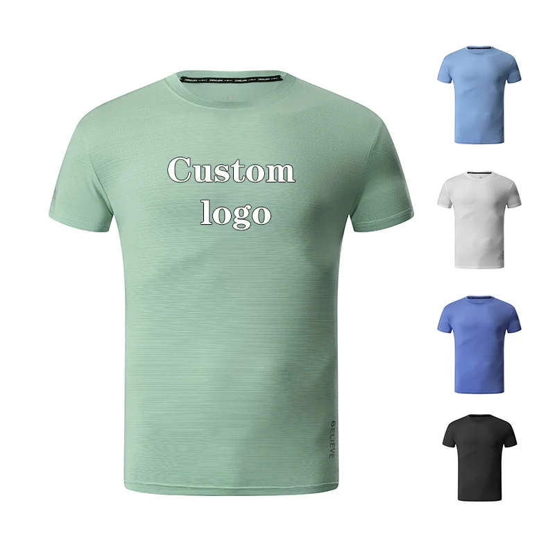 

Wholesale Custom Designer Tshirt Fitted Workout 100% Polyester Blank Plain Unisex T Shirts For Printing