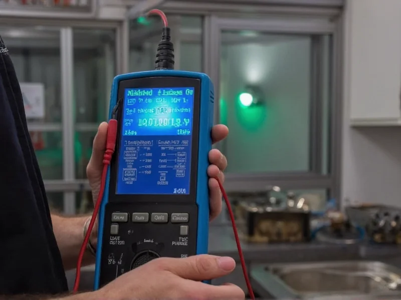 Faraday cage testing with radio frequency meter