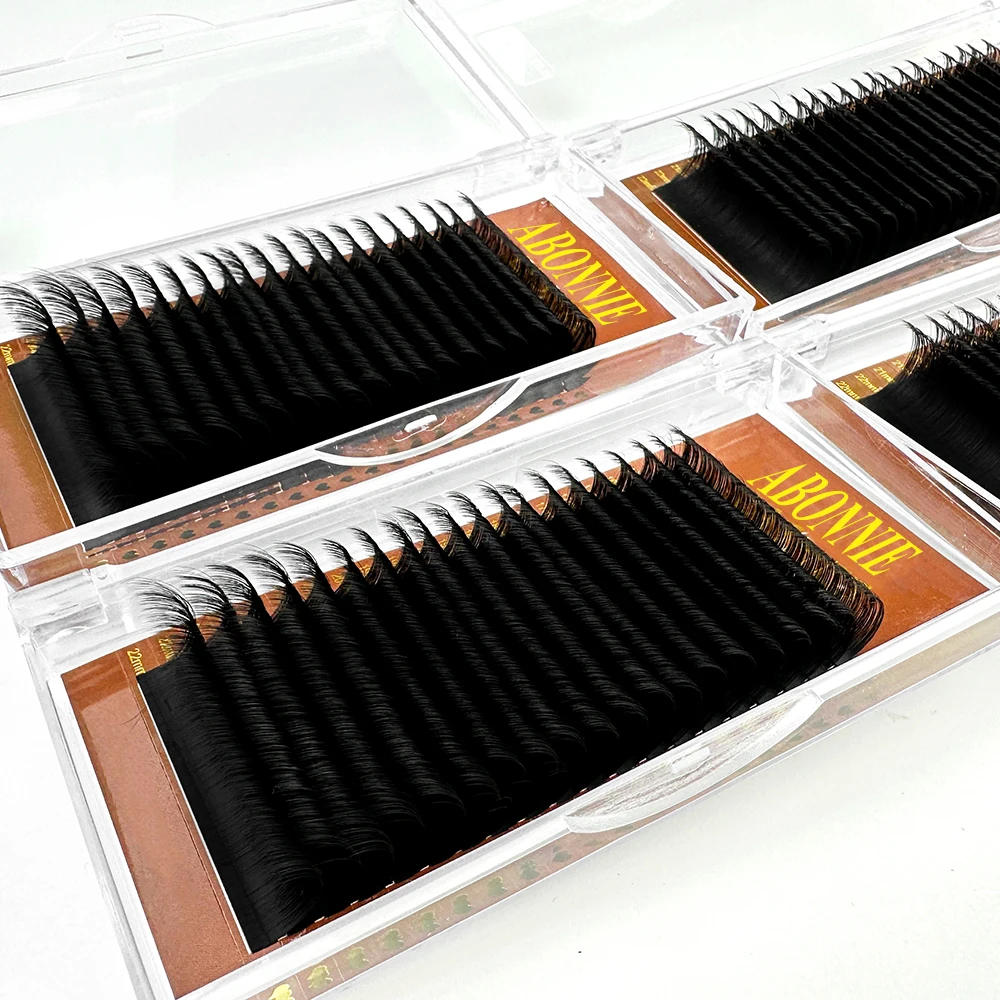 

Abonnie 0.02 0.03 0.05 0.07 Self Fanning Russian Volume Lash Extensions Supplies Classic 0.10 0.15 Fluffy Lash Extension Trays