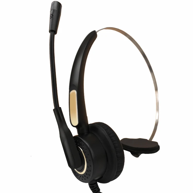 

Noise cancelling USB call center computer headset with Microphone, Black
