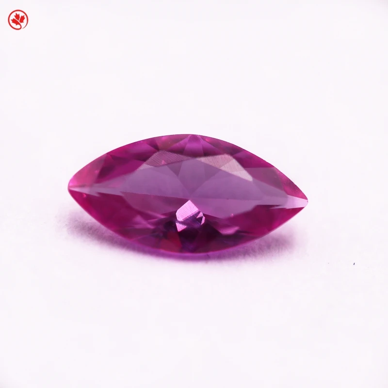 

Redleaf Jewerly high quality Ruby3# Marquise Shape 4*8~5*10mm Corundum Gemstone