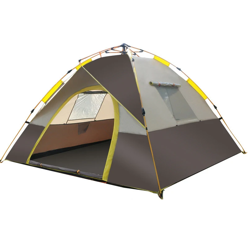 

3-4 Person Camping Tent Single-Layer Thickened Rainproof Camping Beach Camping Outdoor Tent Can Be Customized, Blue,green