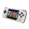 The BittBoy PocketGo 64 bit handheld consoles supports emulation for NES and for Game Boy and for SNES and for Sega Mega Drive