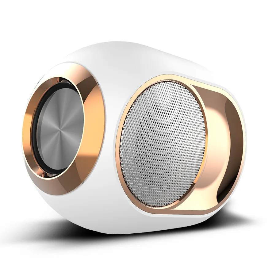 

HIFI Stereo Super Bass Outdoor Waterproof Wireless BT Speaker Support USB/AUX/TF Card 6D Surround Sound Golden Egg Speaker