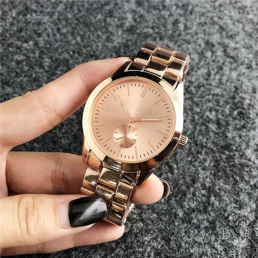 

stainless steel ladies quartz wristwatches with bracelets watch mens necklace couple watches popular casual watch luxury women, Multi colors