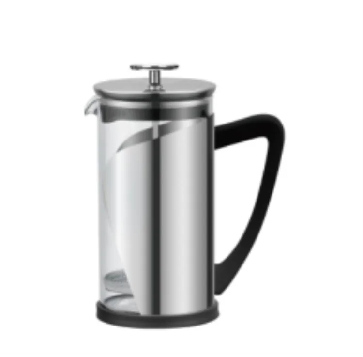 

Hot Selling French Press Coffee Maker 350ml High Borosilicate Glass Tea Maker Stainless Steel French Press