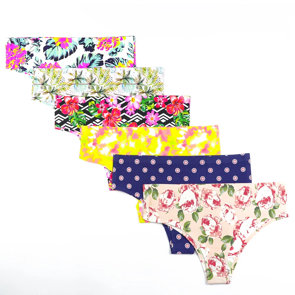 

wholesale women panties mix different patterns Mid-Rise Bikini Breathable ladies underwear panties