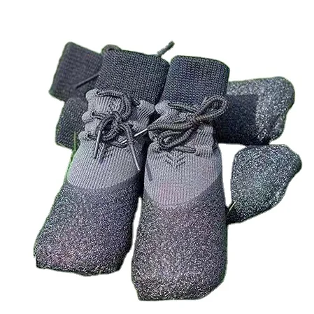 

new fabric fashion design and professional dog grey shoes