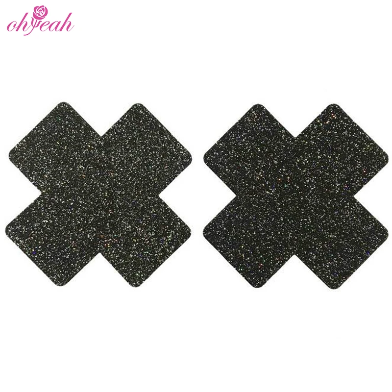 

Criss-sross black nipple cover bra stickers litter sexy women wholesale nipple pasties