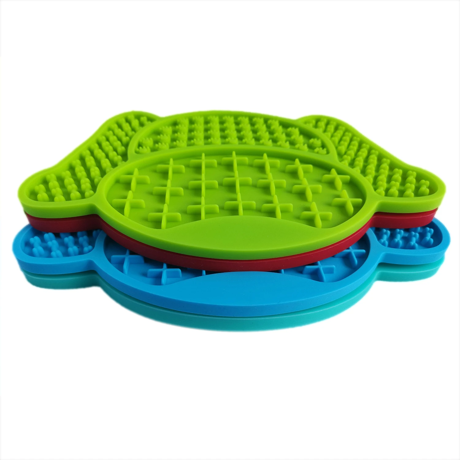 Slow Feeder Silicone Dog Lick Pad Plate Bath Products With Suction Cup
