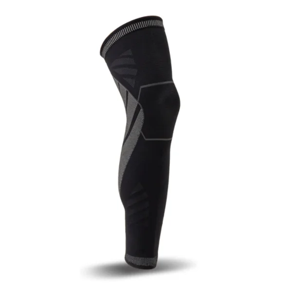 

Compression Long Knee Braces Support Full Leg Sleeves for Running Cycling Arthritis,Weight lifting,, Black
