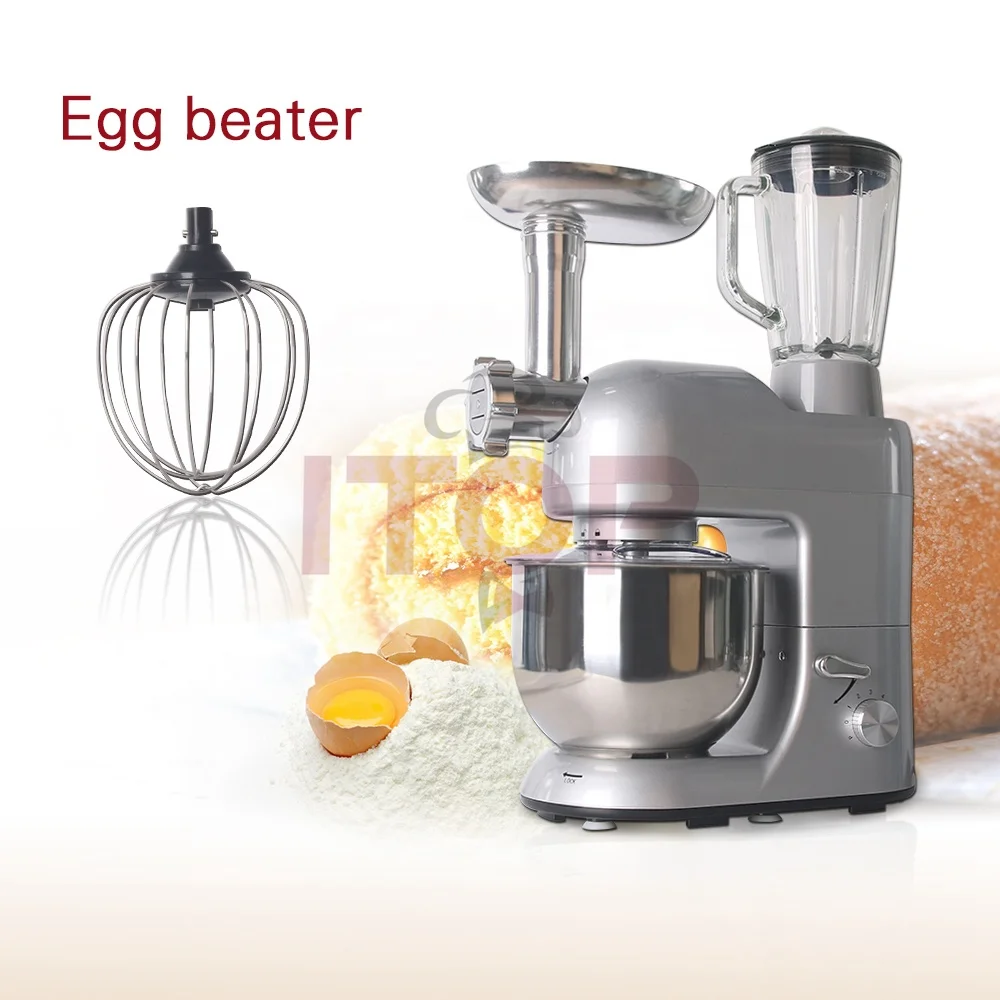 
Stand food mixer multifunctional dough kneader egg mixing mini stand mixer with noodle maker meat grinder and blender function 