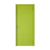 Swedish birch solid wood MDF green lacquer wooden doors for bedroom